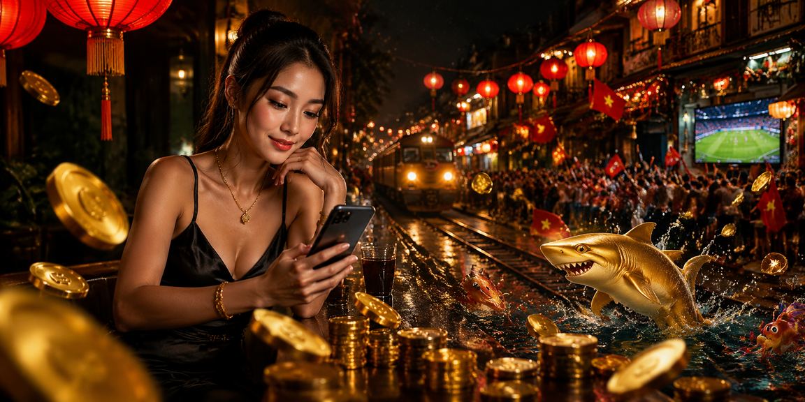 Người chơi tại chợ đêm Hà Nội trải nghiệm game bắn cá trực tuyến trên điện thoại trong không khí sôi động